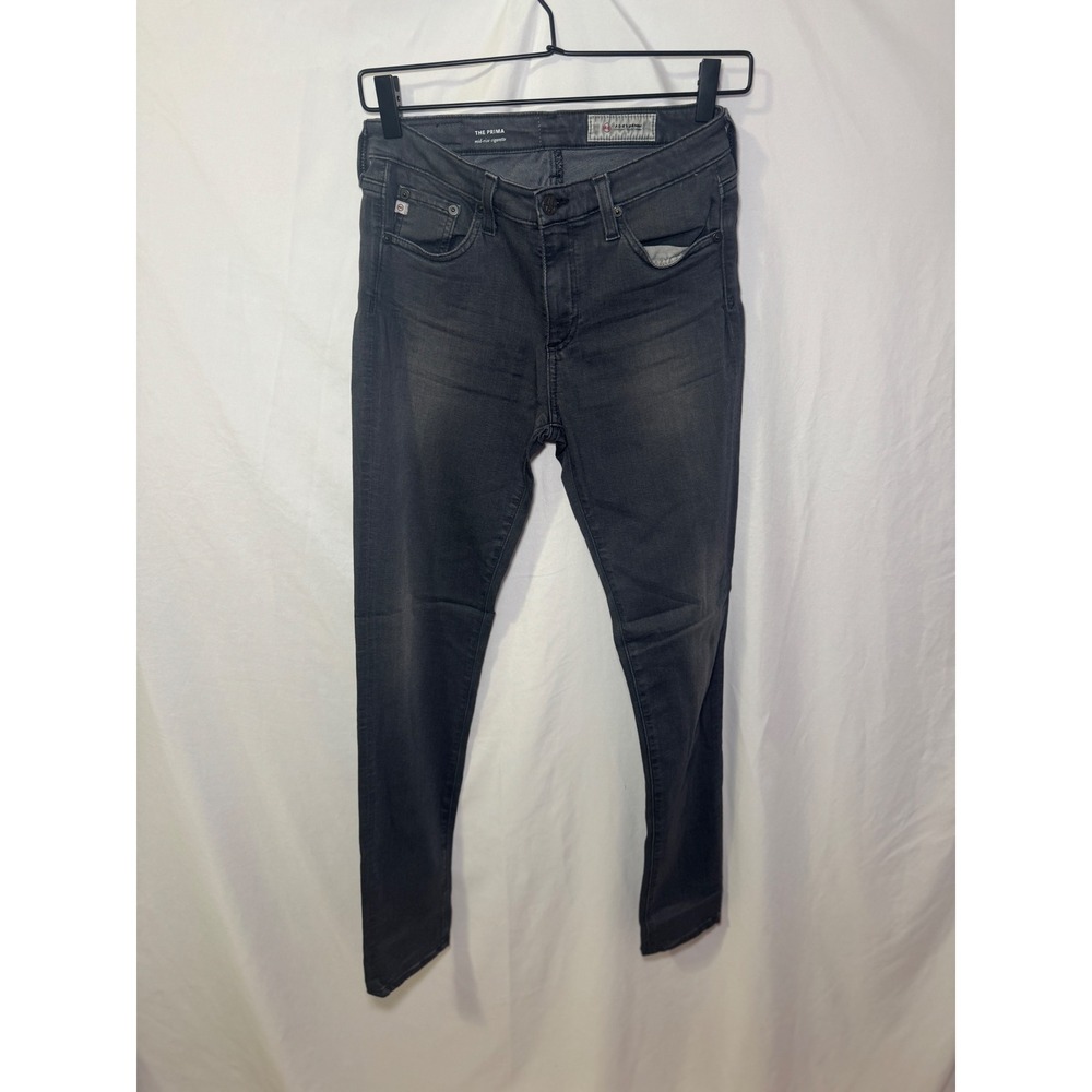 AG Adriano Goldschmied Prima Cigarette Jeans 27 Earl Grey Mid Rise NWOT Premium